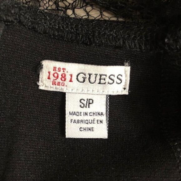 Guess Black Dress, Lace Top, Size S - Picture 8 of 8